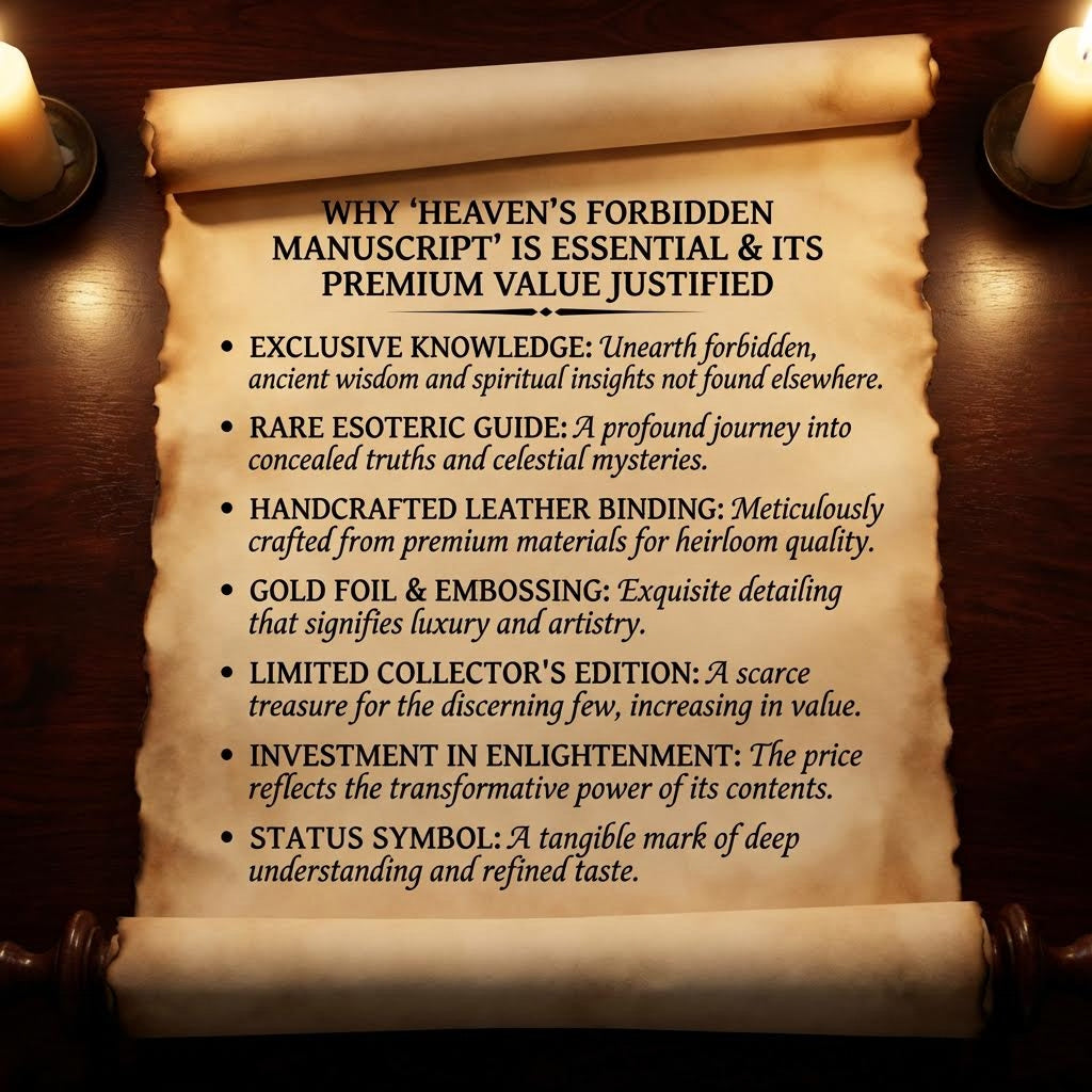 HEAVEN’S FORBIDDEN MANUSCRIPT – Manuscriptum Caeli Prohibitum - Limited Edition