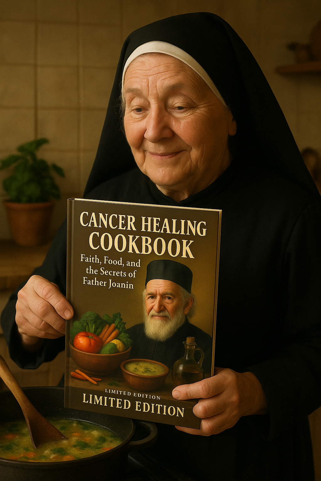 Cancer healing cookbook. Faith. Food and the Secrets of Father Joanin - LIMITED EDITION