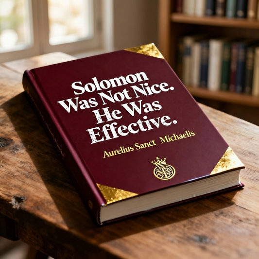 Solomon Was Not Nice. He Was Effective. By Aurelius Sanct Michaelis
